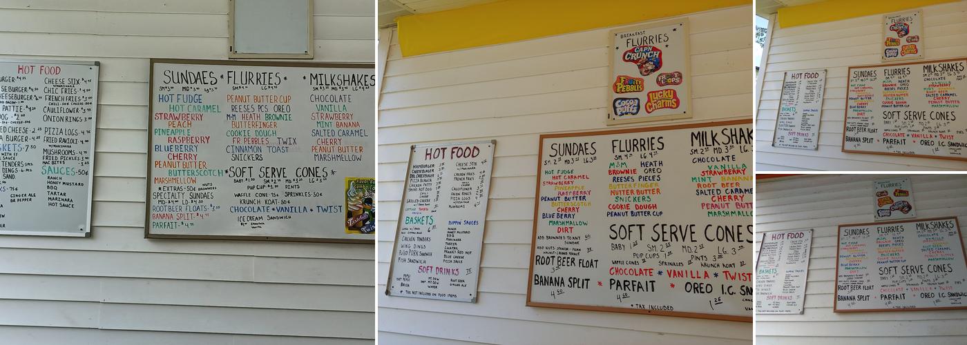BANANAS Menu