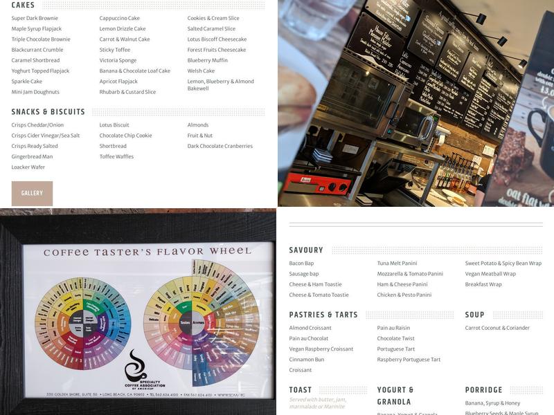 Coffee#1 Stafford Menu