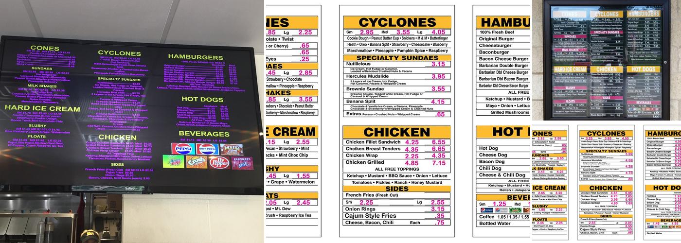 Bibo's Menu