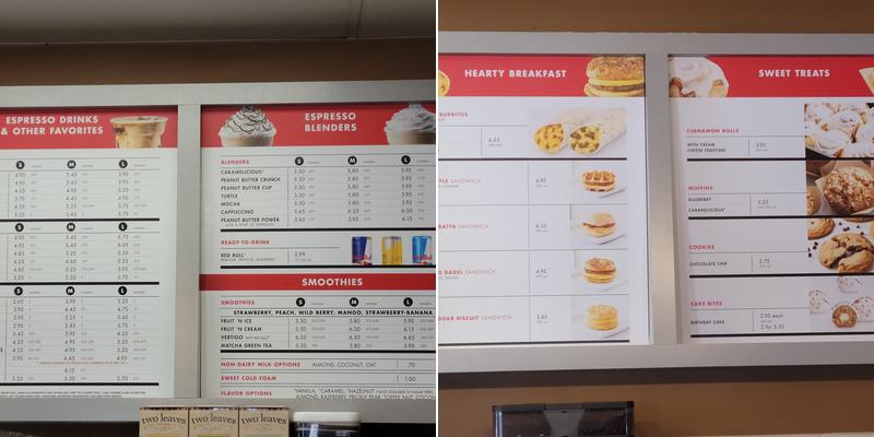 Scooter's Coffee Menu