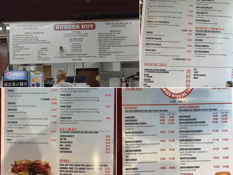 Burger Hut 2 Menu
