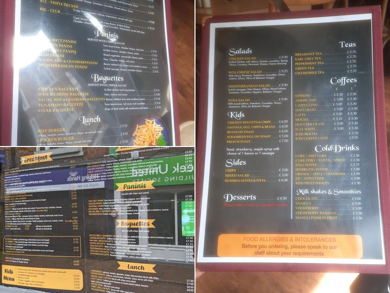 Cafe Mustard Menu