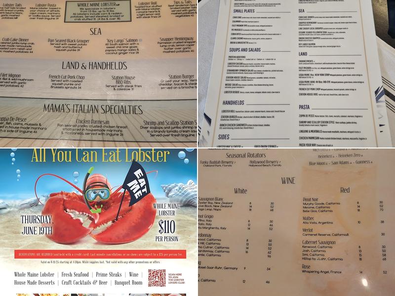 The Station House Restaurant Menu