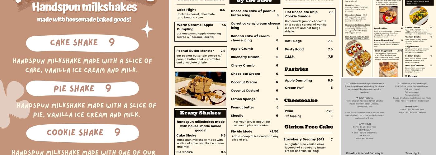 Red Lion Cafe Inc Menu