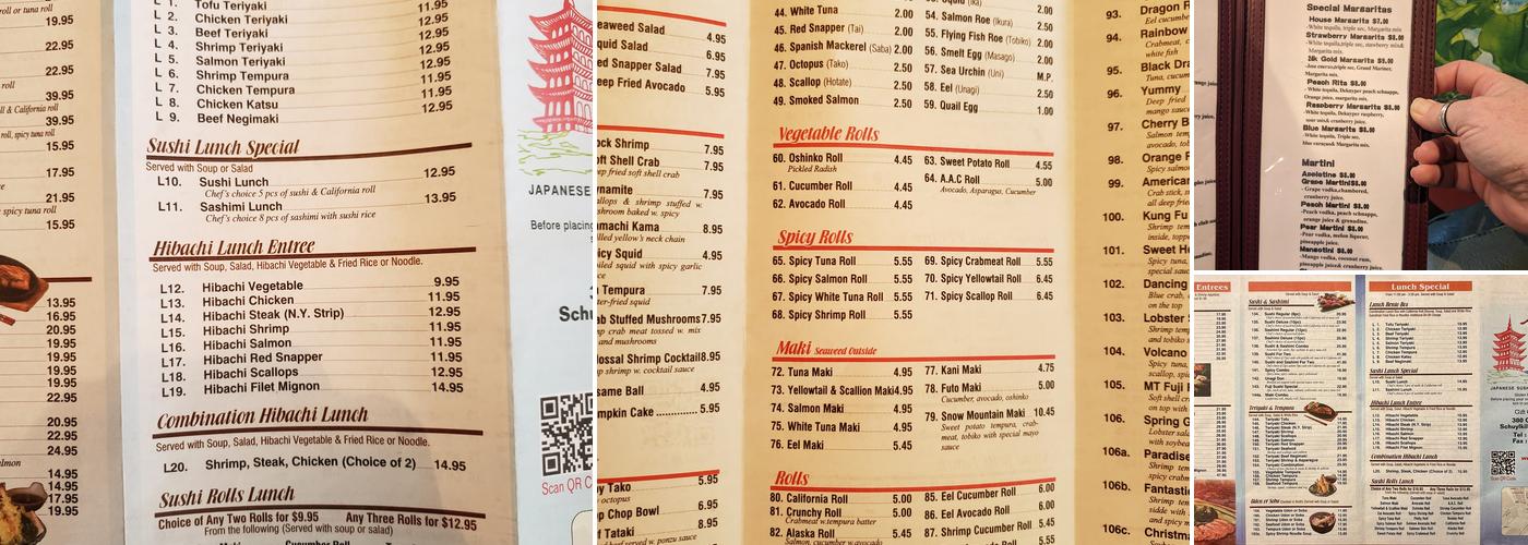 Mount Fuji - Japanese Sushi & Hibachi Steak House Menu