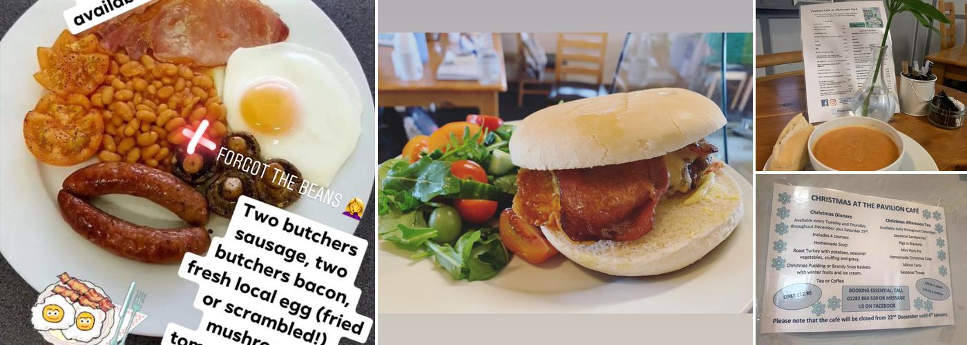 Pavilion Cafe at Alkincoats Park Menu