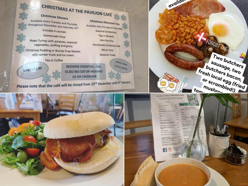 Pavilion Cafe at Alkincoats Park Menu