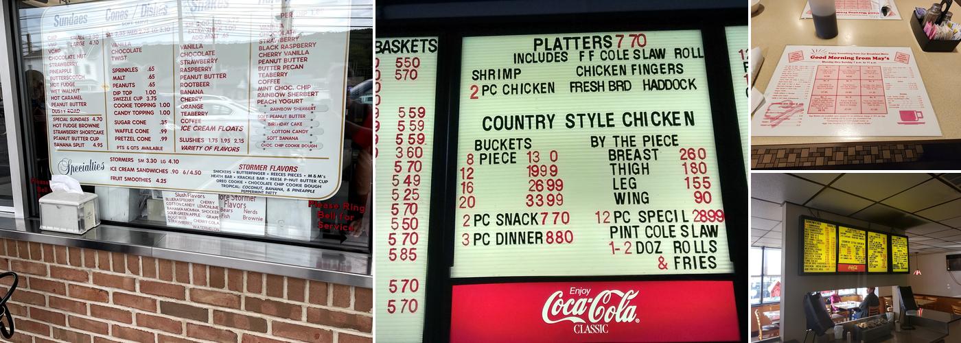 Mays Drive-In Restaurant Menu