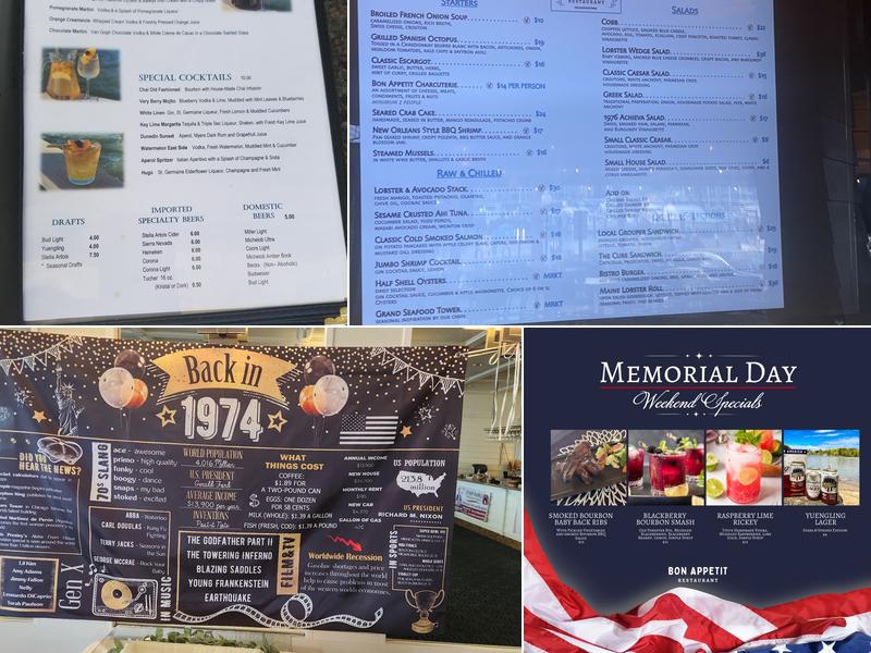 Bon Appétit Restaurant & Bar Menu