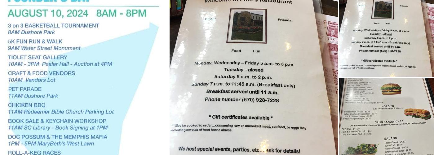 Pam's Menu