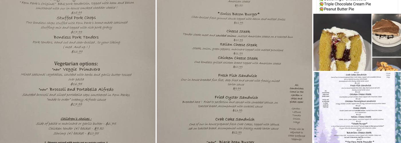New Fern Park Menu