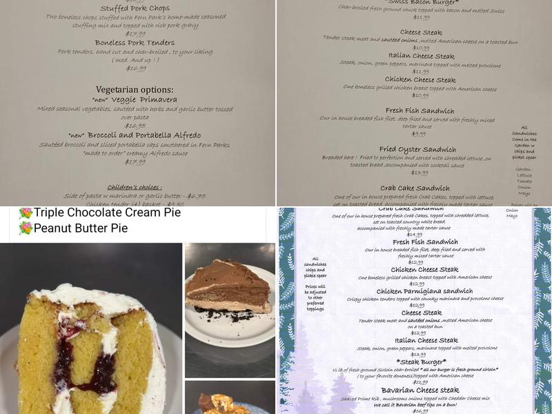 New Fern Park Menu