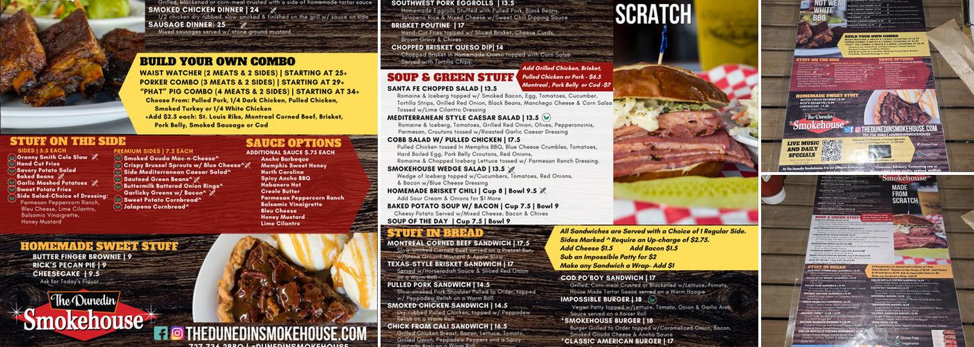 The Dunedin Smokehouse Menu
