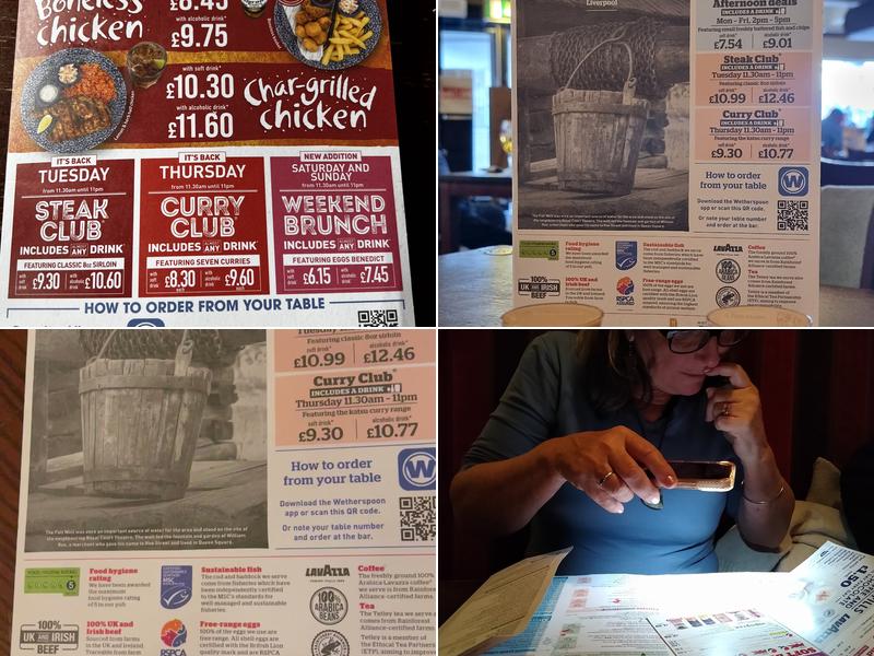 The Fall Well - JD Wetherspoon Menu