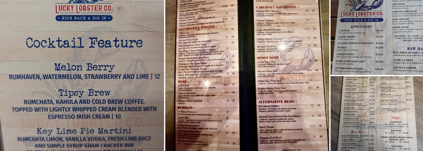 Lucky Lobster Co. Menu