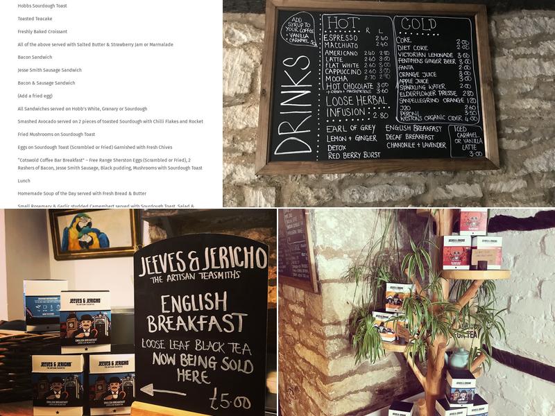 Cotswold Coffee Bar Menu