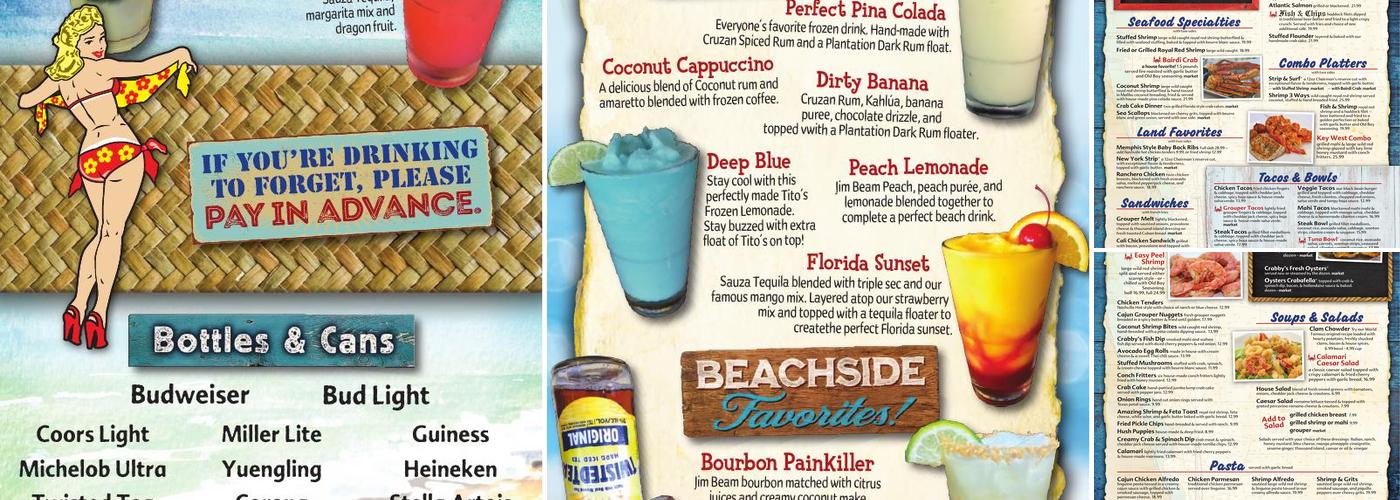 Crabby Bill’s - St. Cloud Menu