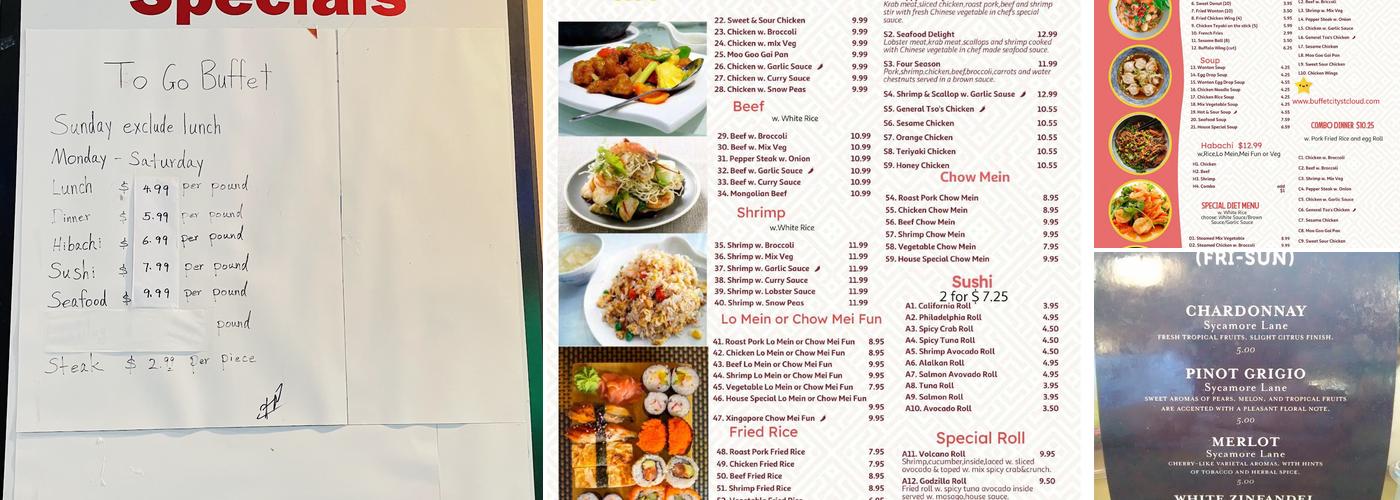 Buffet City - Saint Cloud Menu