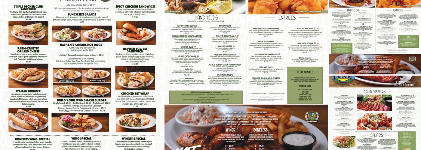 Gator's Dockside St Cloud Menu