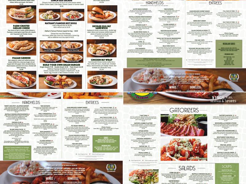 Gator's Dockside St Cloud Menu