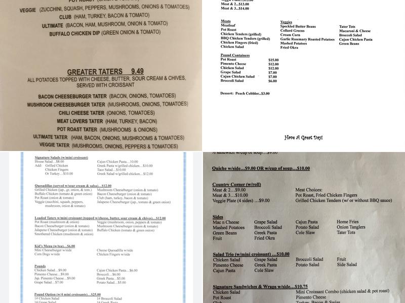 Serendipity Café Menu