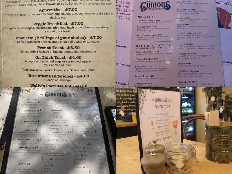 Curious Cafe & Bistro Menu