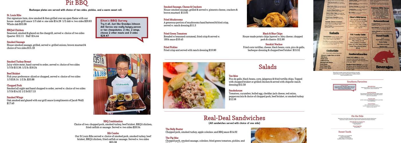 Johnson Barbeque Menu
