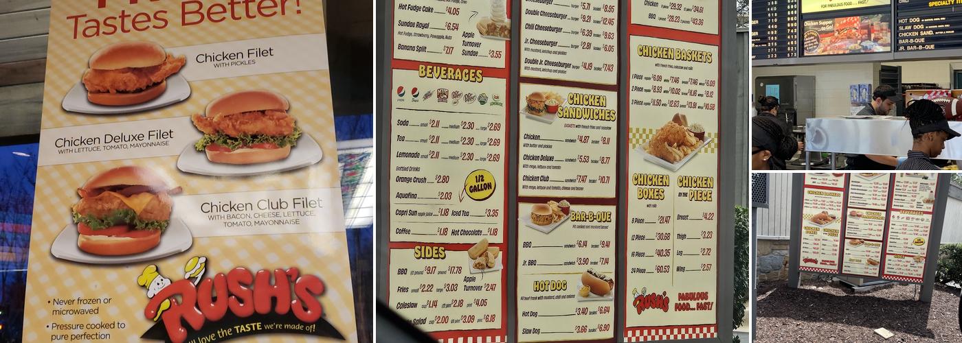 Rush's Menu