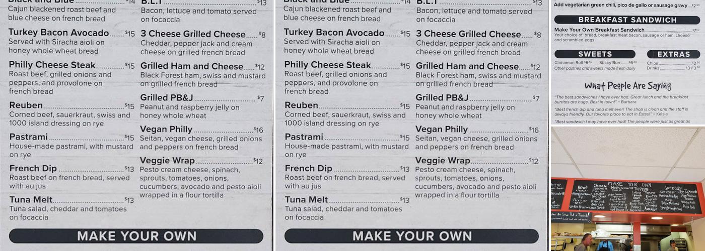 Scratch Deli & Bakery Menu