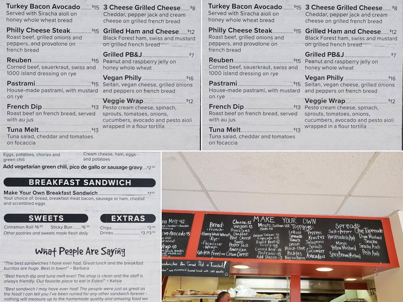 Scratch Deli & Bakery Menu