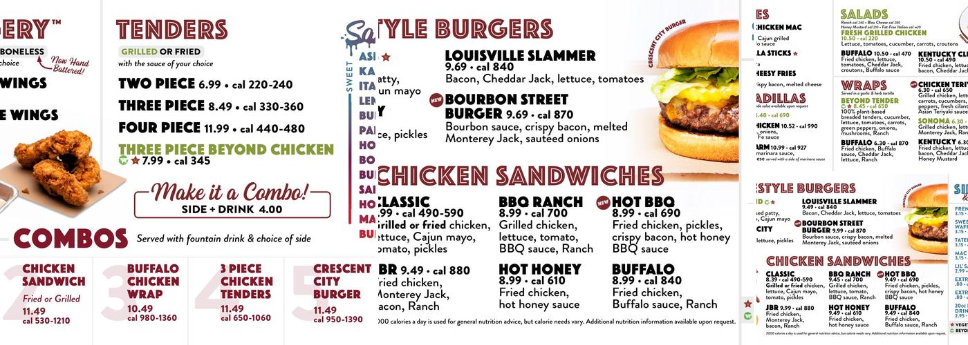 WOW Café Menu