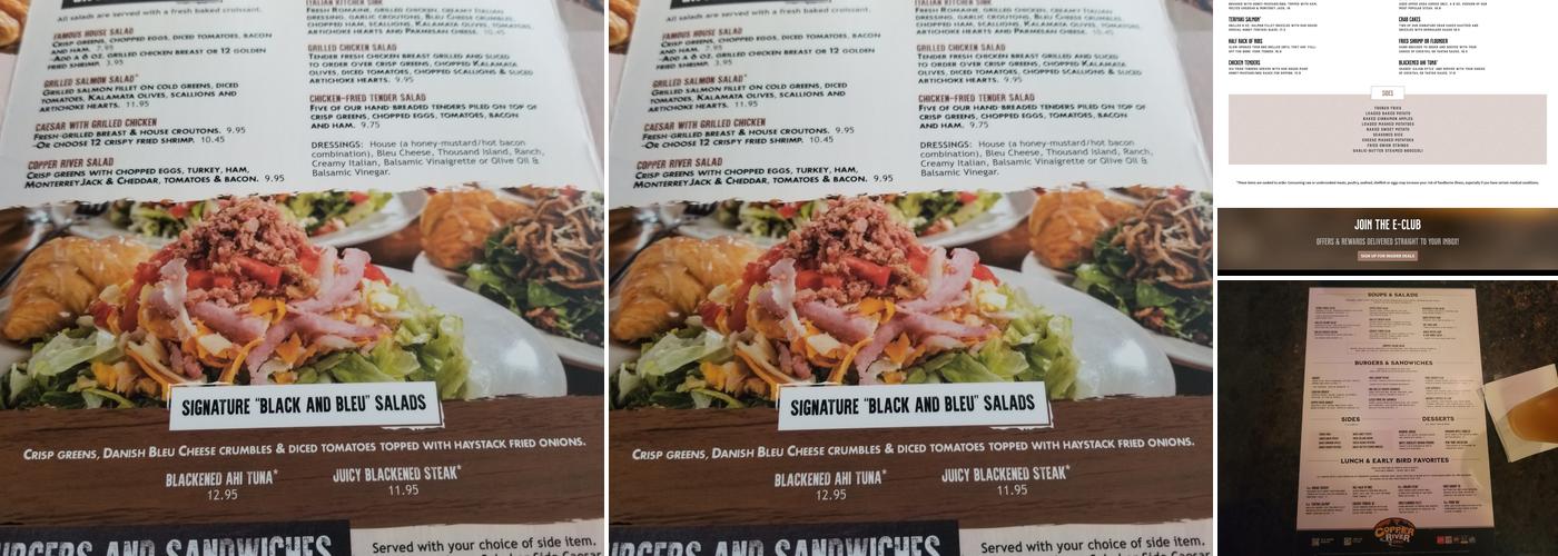 Copper River Grill Menu