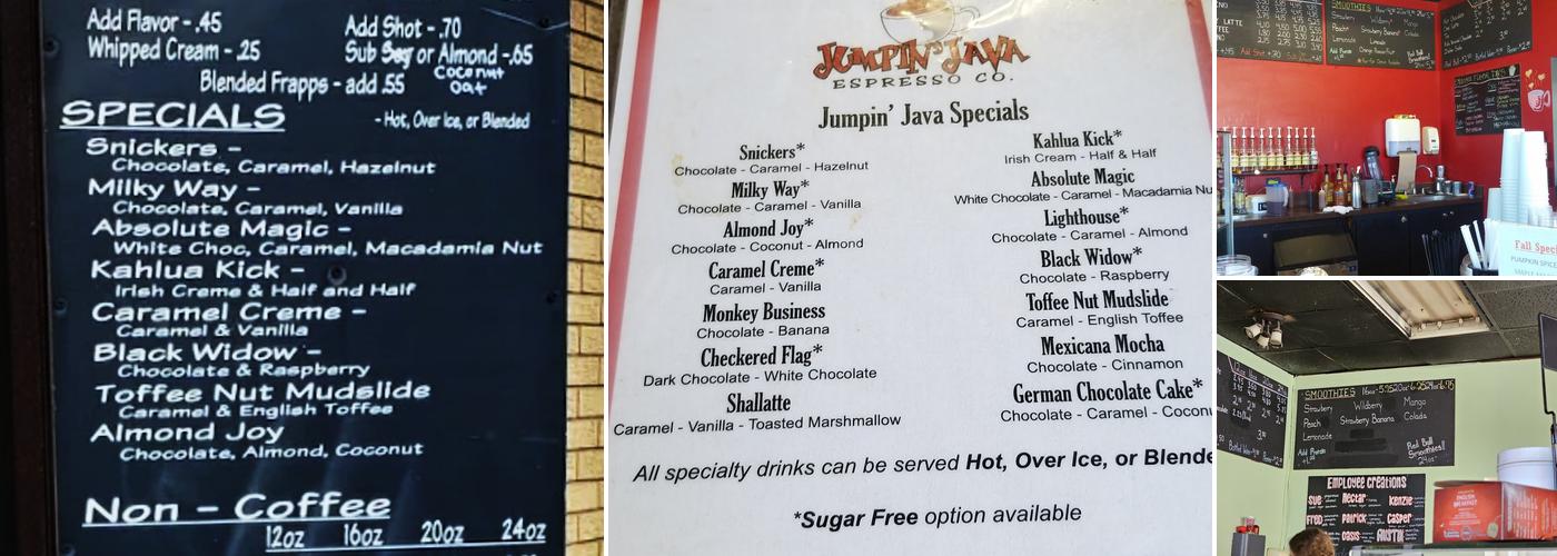 Jumpin Java Espresso Company, LLC Menu