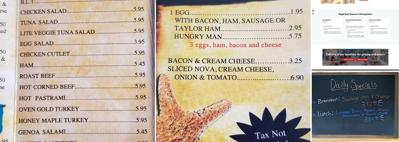 Bagel Dock Express-Shallotte Menu
