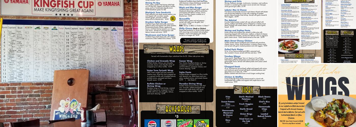 Wing & Fish Company Menu