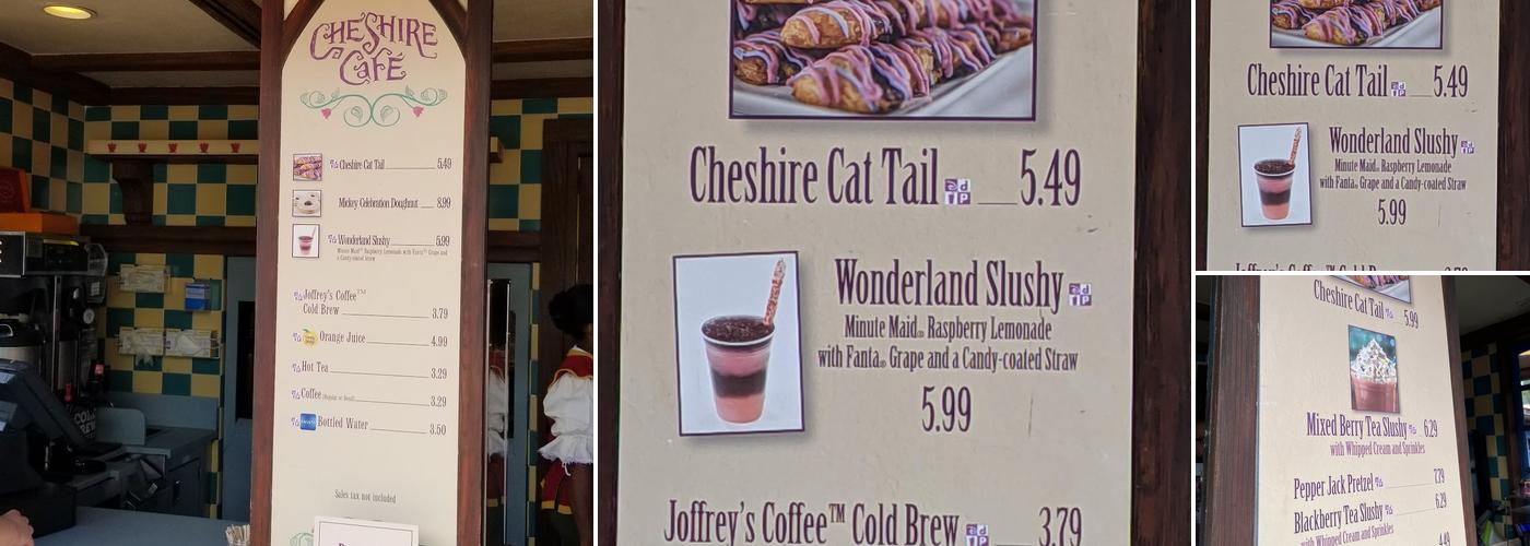 Cheshire Café Menu