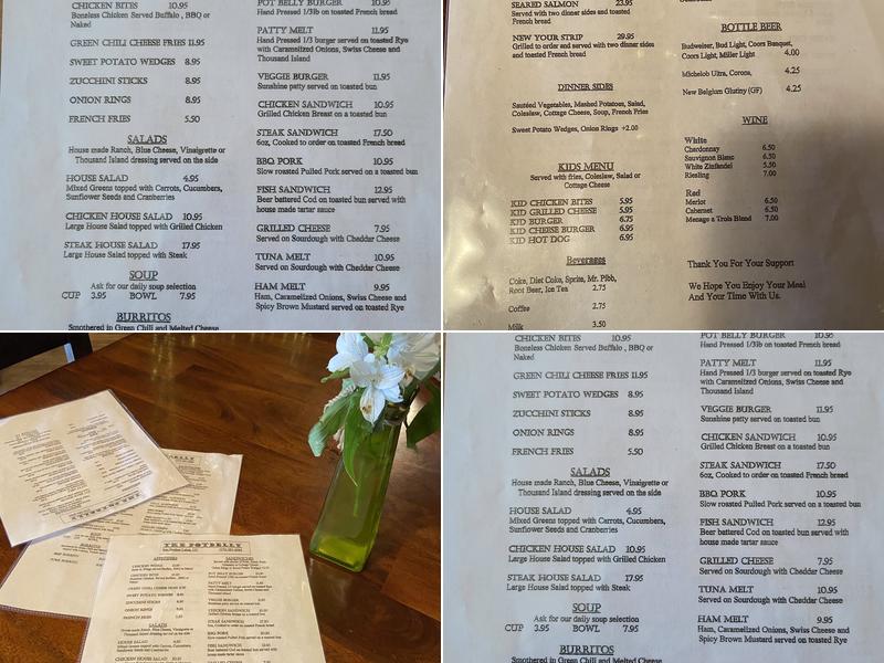 Potbelly Restaurant & Lounge Menu