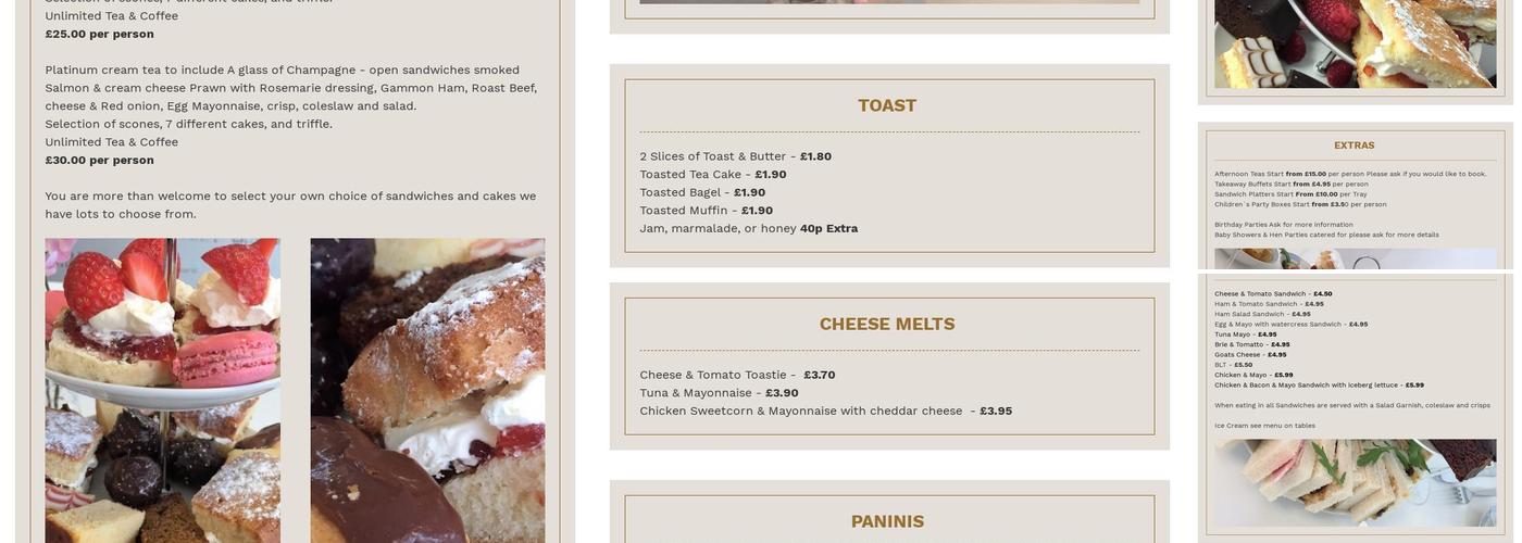 Mims Moms Coffee & Champagne Bar Menu