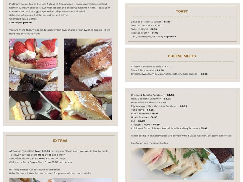 Mims Moms Coffee & Champagne Bar Menu