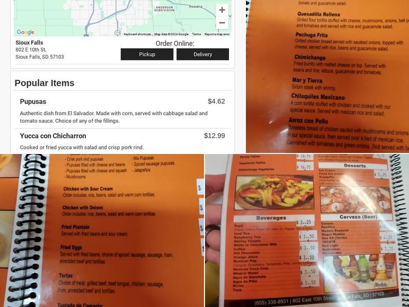 Los Paisanos | Hispanic Restaurant Menu