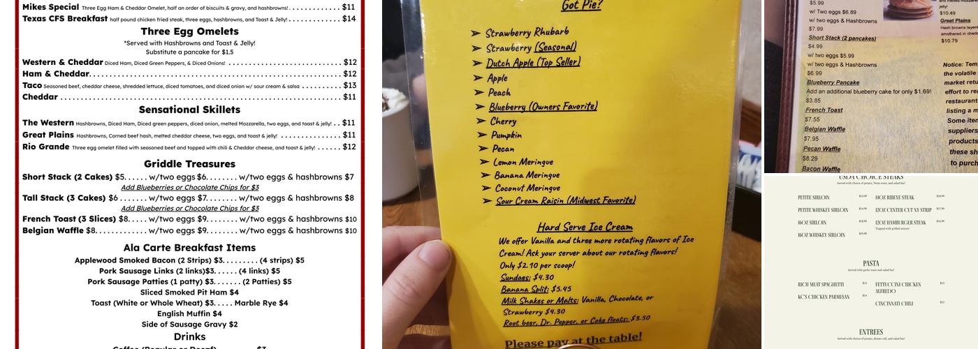 Crack'd Pot Restaurant & Bakery Menu