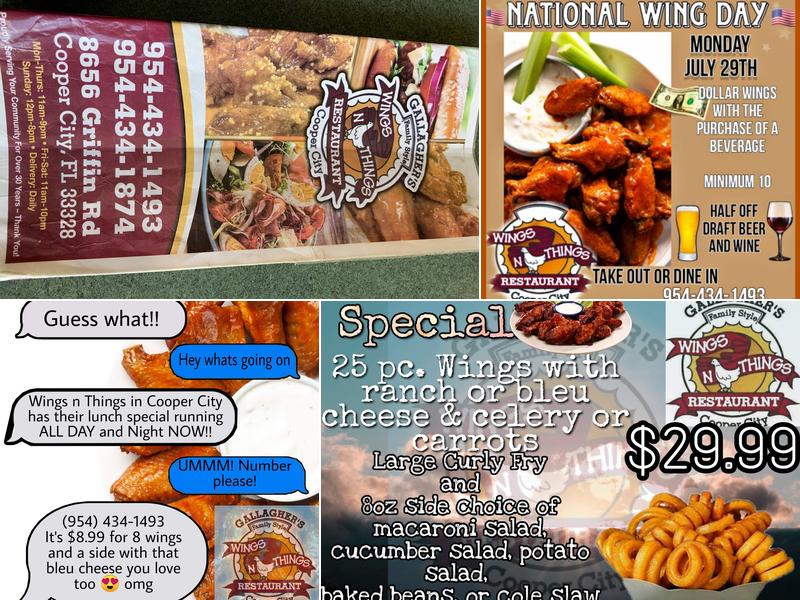 Wings n' Things Restaurant Menu