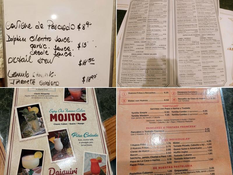 La Carreta Menu