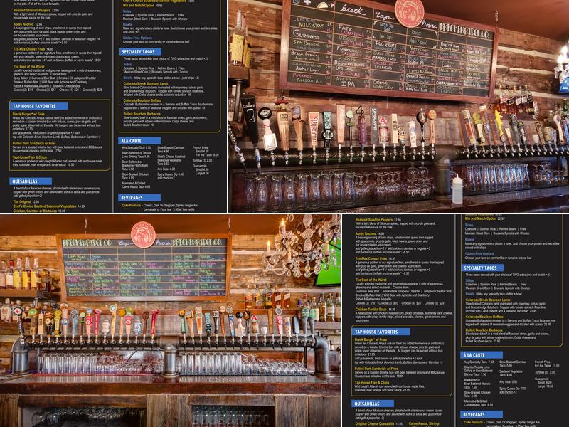 Breckenridge Tap House Menu