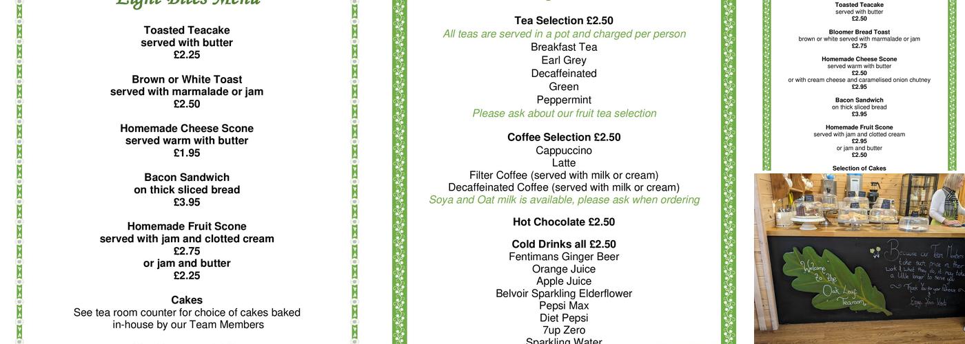 Oak Tree Farm Rural Project Menu