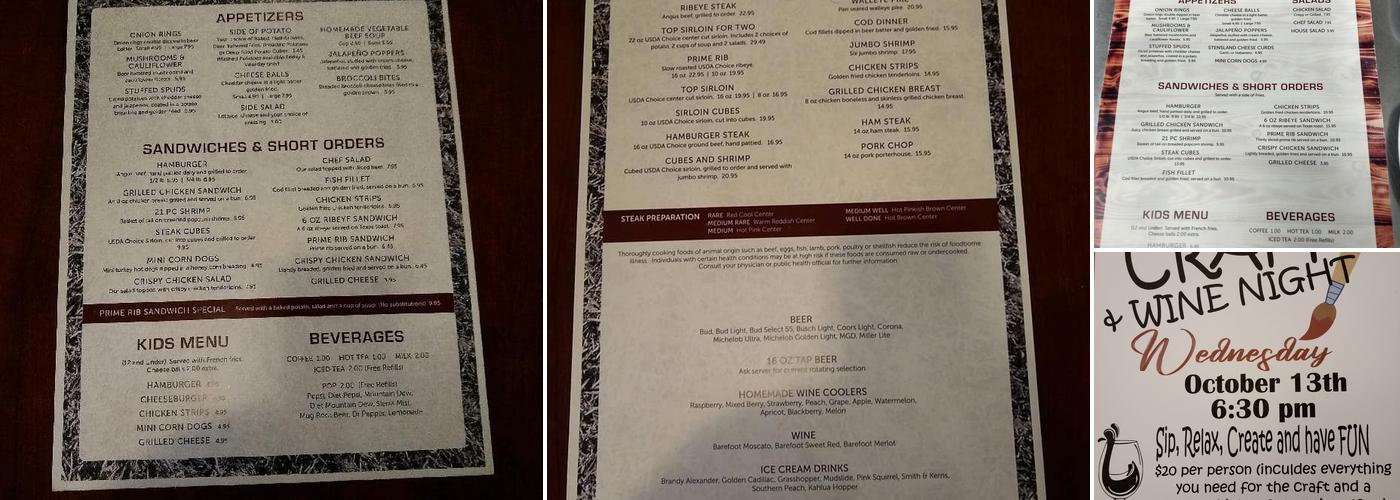 Doon Steak House Menu