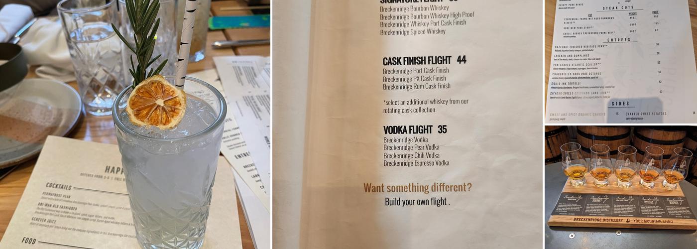 Breckenridge Distillery Restaurant Menu