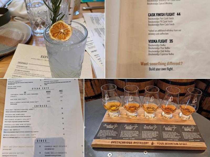 Breckenridge Distillery Restaurant Menu