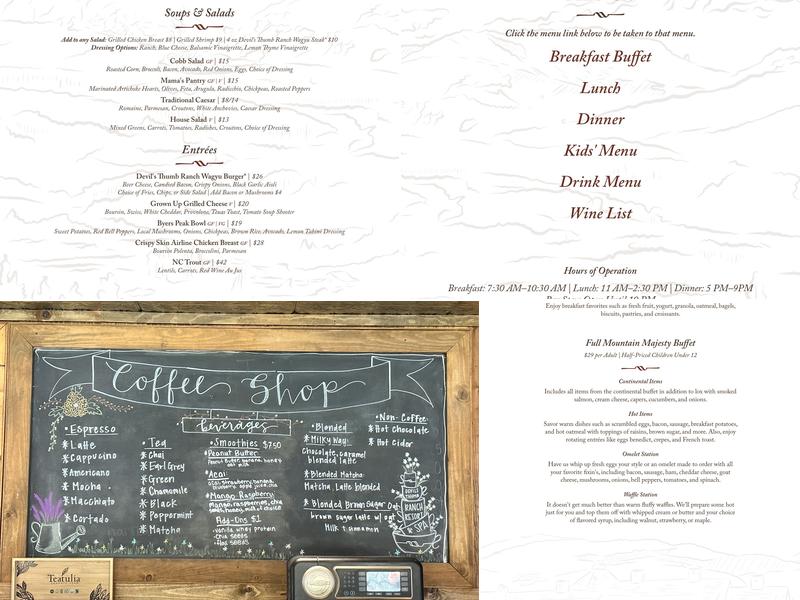 Hallowed Grounds Coffee Shop Menu