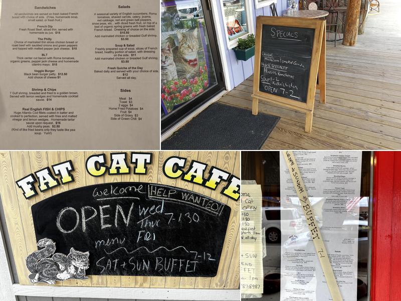 Fat Cat Cafe Menu